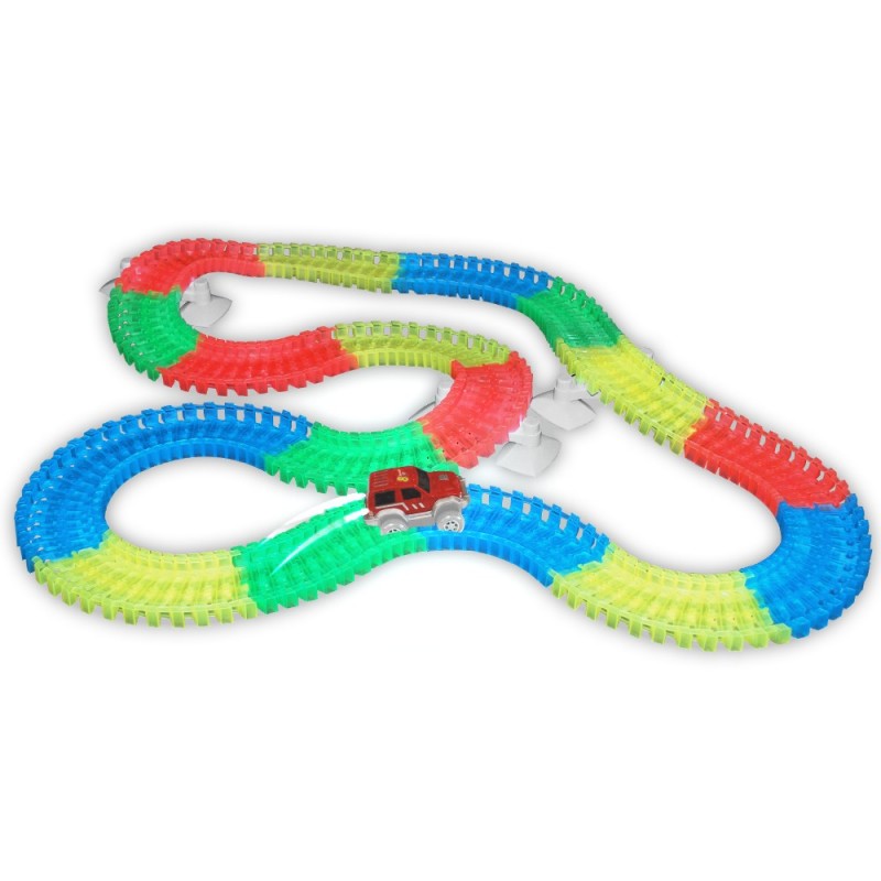 Circuit voiture 180 rails Lightning Speedy flexible, modulable et  luminescent ultra fun