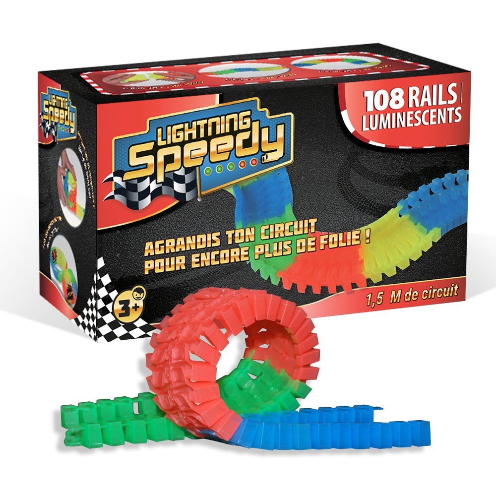 Circuit de voiture flexible Lightning Speedy de Passat, Test jeux