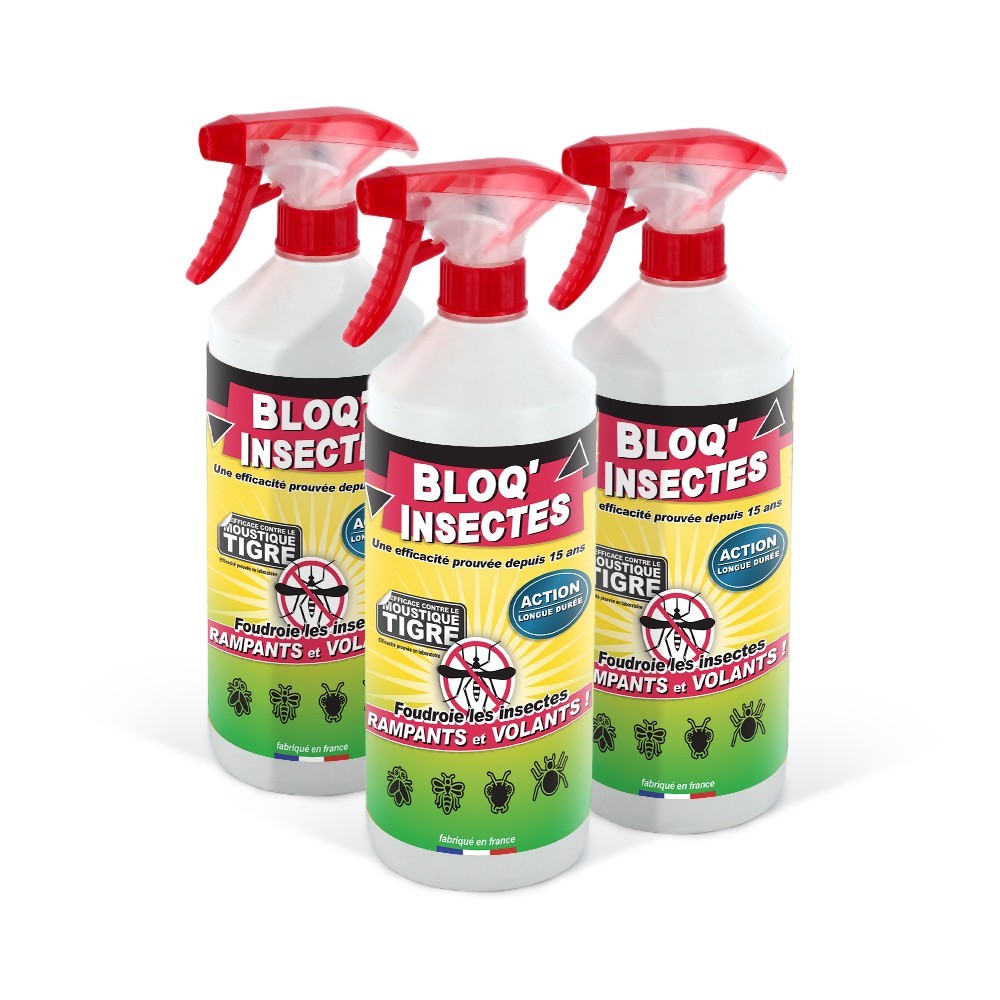 3 bidons d'anti-insectes Bloq'Insectes