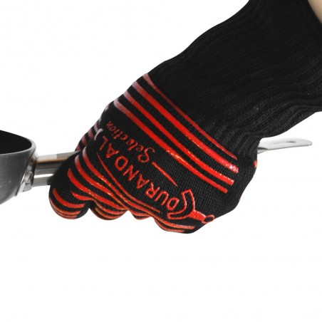 Barbecue GENERIQUE 1pair Hot BBQ Griller Gants de cuisson Extreme résistant  à la chaleur du four Gants de soudage_Kiliaadk1614