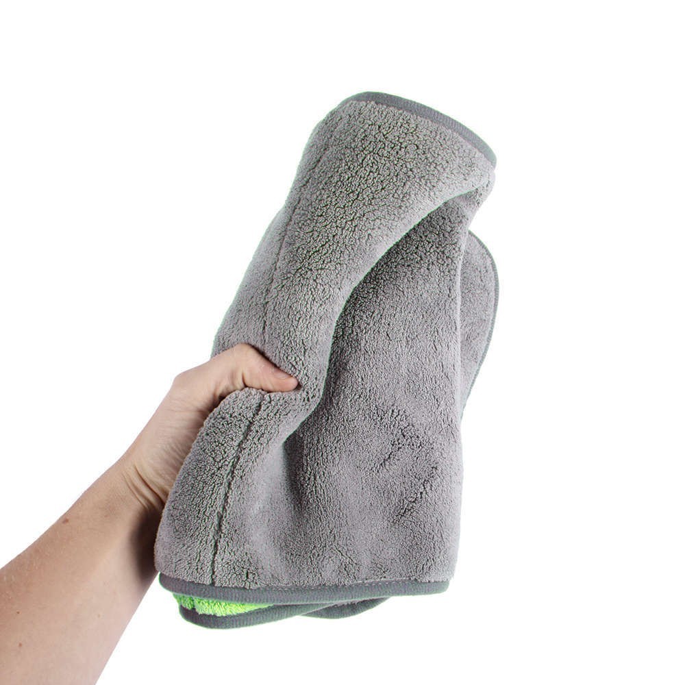 Chiffon Microfibre GS27 Séchage Extrême Voiture - Taille XXL 60x80 Cm - Vert, Ultra Absorbant Et Lavable