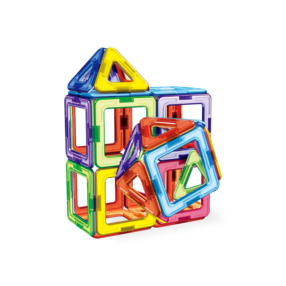 Jeu De Construction Magnétique XXL LUDI - 100 Pièces Aimantées Pour Enfants Dès 3 Ans