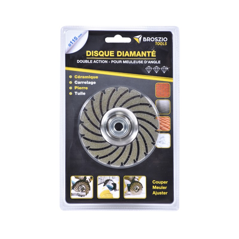 Disque diamanté double action 115 mm