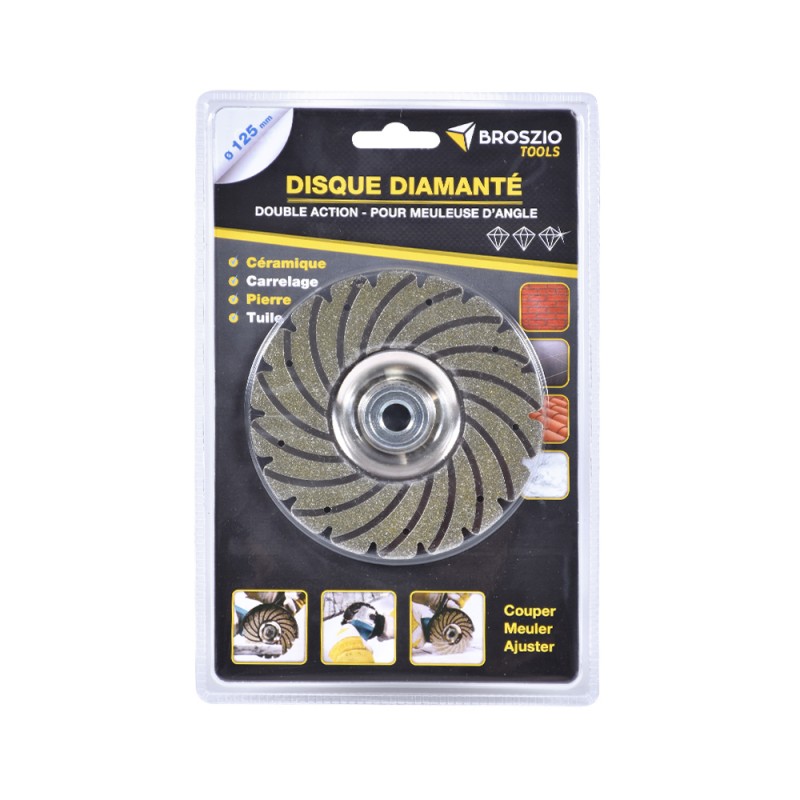 Disque diamanté double action 125 mm