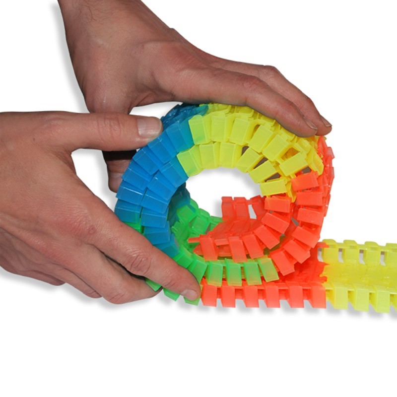 Ascenseur Automatisé Lightning Speedy + 30 Rails Luminescents - Pour Circuit De Voitures Modulable