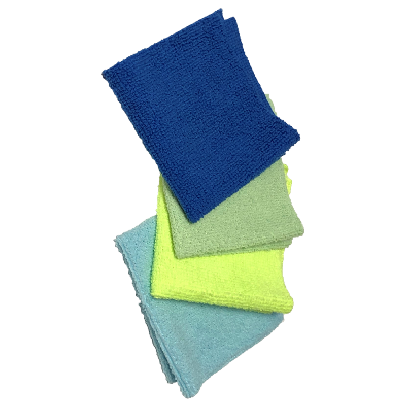 Lot de 4 chiffons antibactériens spécial écrans – Liseré Vert