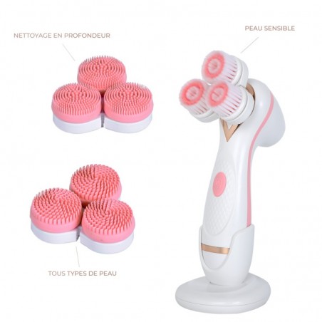 Brosse de Nettoyage Électrique, Rotative Brosse avec 6 Têtes de