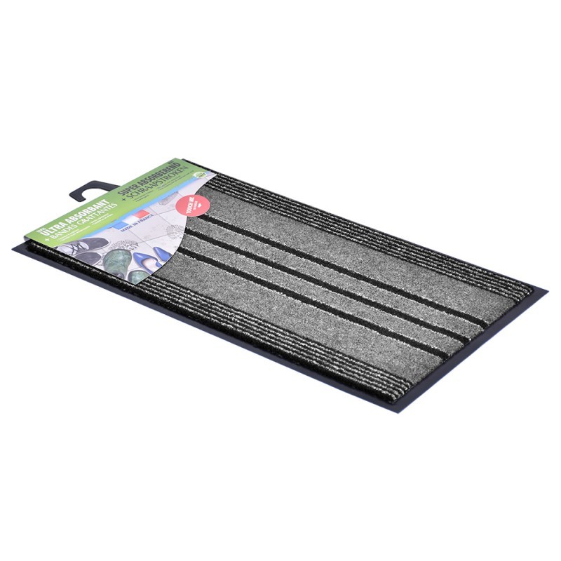 Tapis ultra absorbant gris