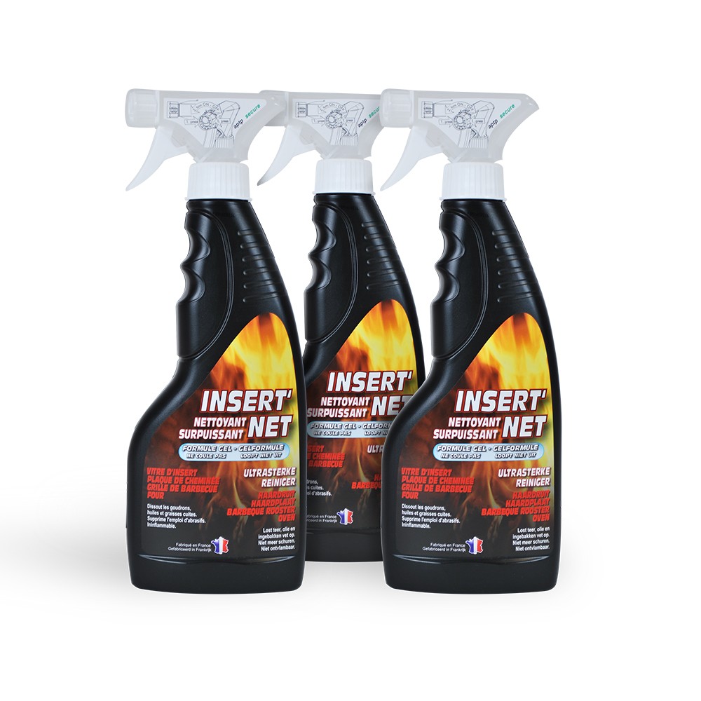 Nettoyant pour vitre d'insert cheminée poêle et barbecue Spray, U (750 ml)