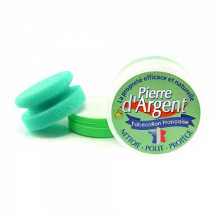 Pierre d'Argent 200 g avec éponge verte