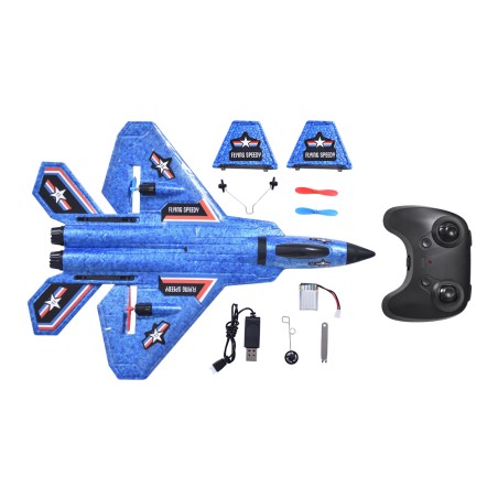 Avion de chasse radiocommandé Flying Speedy - Jouet pour enfant avion à  piloter lumineux