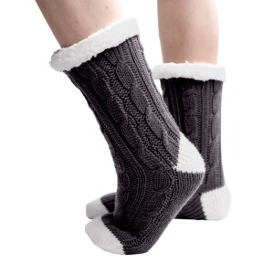 Chaussons chaussettes pour enfants SOCK'OSY gris