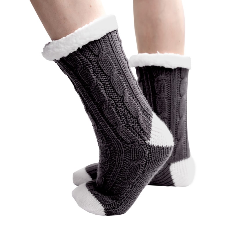 Chaussons chauds antidérapants pour enfants - Chaussettes SOCK'OSY