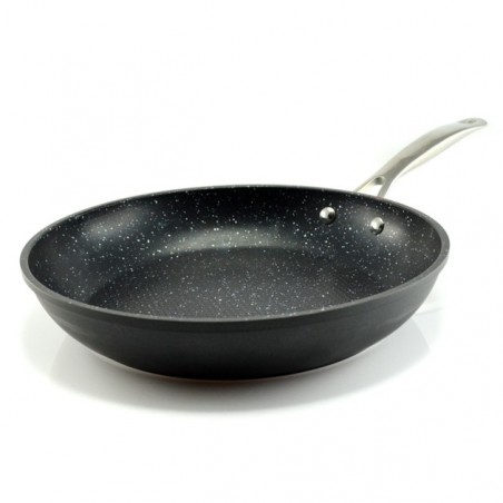 Poele De 28 Cm Revetement Granite Et Fond Nid D Abeille De Durandal Cuisine Poeles Couvercles Taspasmieux Fr