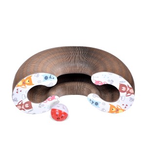 Jouet griffoir interactif en carton pour chat de Max&Mitzy