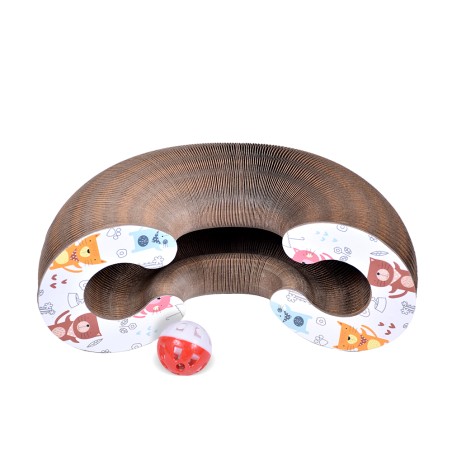 Jouet griffoir interactif en carton pour chat de Max&Mitzy