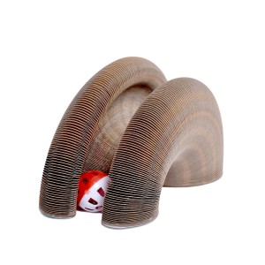 Jouet griffoir en carton pour chat modulable