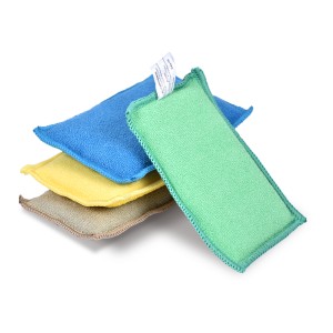 Eponges réutilisables en microfibre recyclée VIRTU'O CLEAN