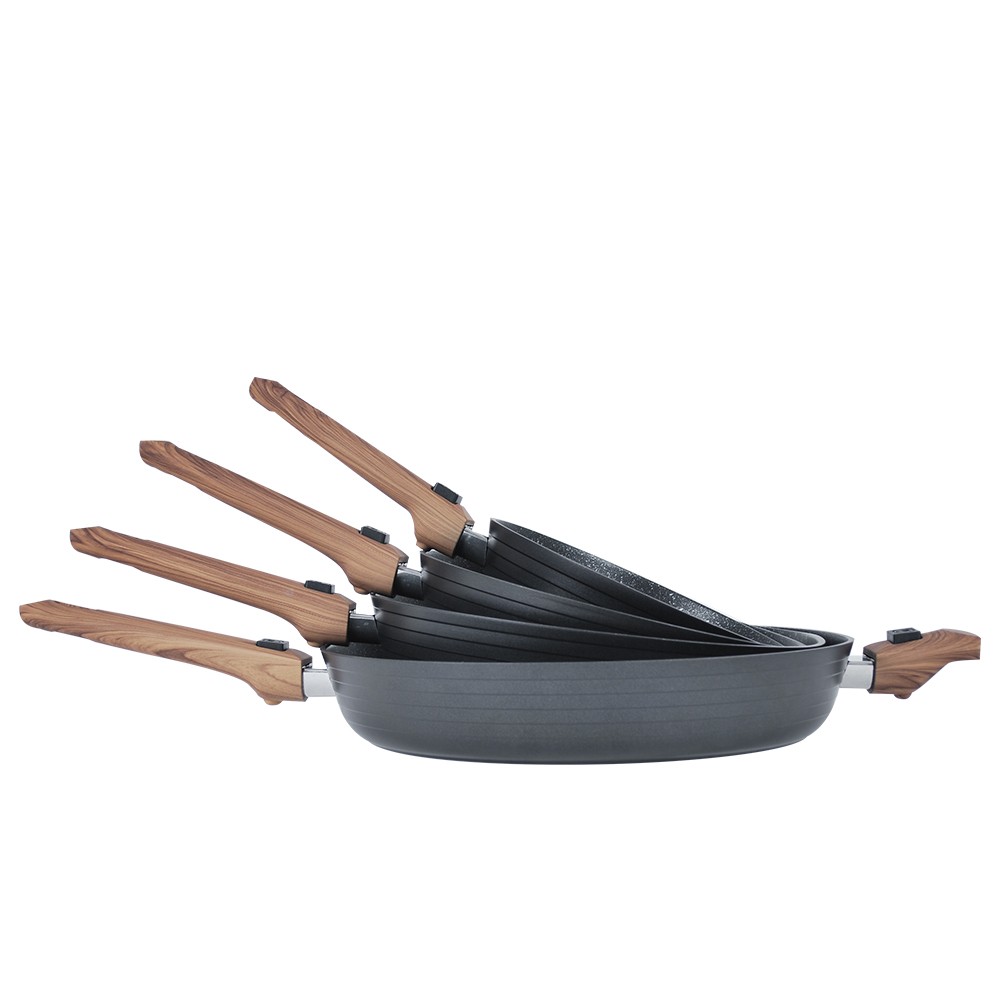 GiPP Lot de 14 Casseroles et Poêles en Granit Anti-adhésif GiPP Lot de 14 Casseroles et Poêles en Granit Anti-adhésif