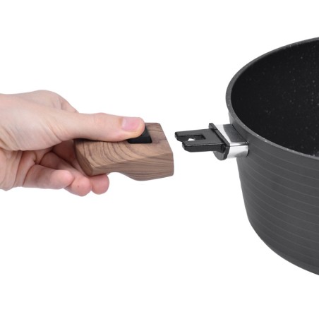 Couvercle En Verre Pour Poêle Durandal - 24 Cm, Poignée Vanille Et Bec Vapeur | Compatible Autres Marques
