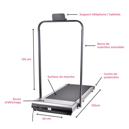 Dimensions tapis de marche rapide Walk It