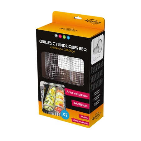 Emballage grilles cylindriques bbq