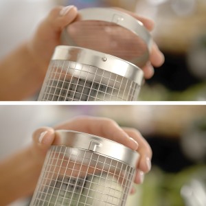 ouverture facile grille cylindrique pour barbecue