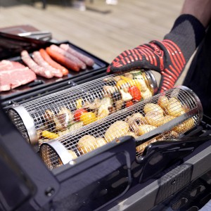 Duo de grilles cylindriques de cuisson BBQ Durandal selection