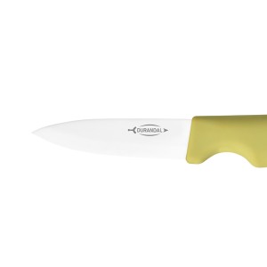 Couteau à éplucher en céramique manche vert