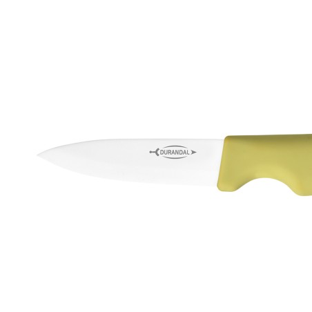 Couteau à éplucher en céramique manche vert