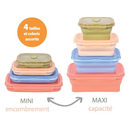 4 boîtes de rangement alimentaire