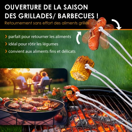 Pince barbecue grillades