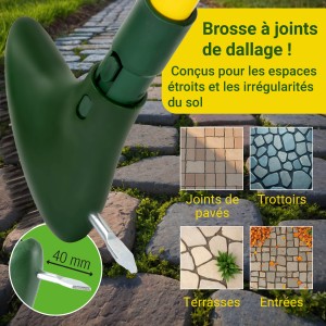 Brosse de jardin pour le dallage