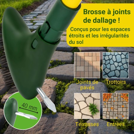 Brosse de jardin pour le dallage