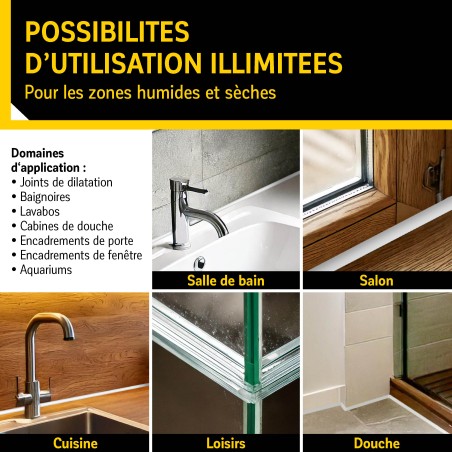 possibilités d'utilisation illimitées