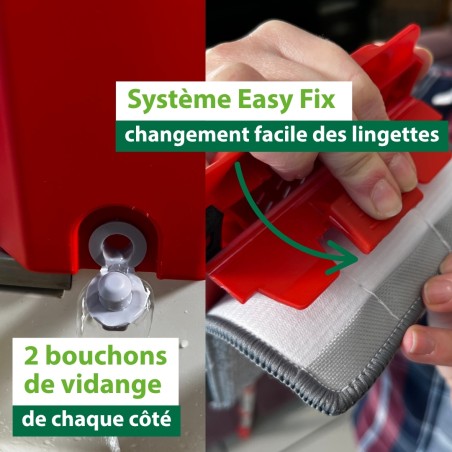 Avantages du balai serpillère smart mop compact