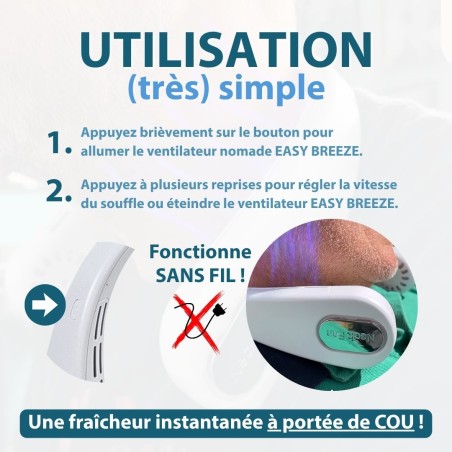 ventilateur de cou sans fil