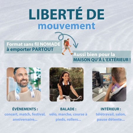 mini ventilateur à emporter partout