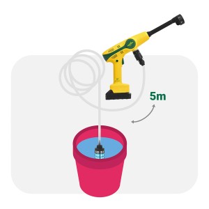 Laveur haute pression portable tuyau 5 m