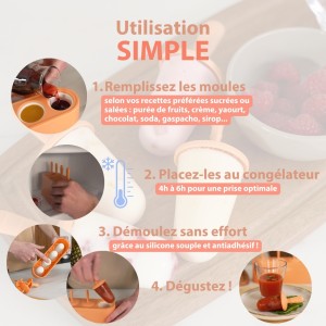 Moule à esquimaux en silicone