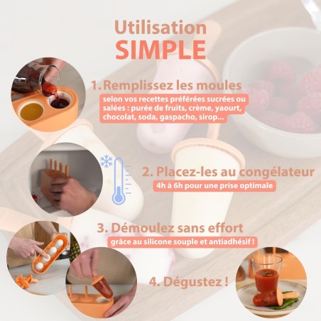 Moule à esquimaux en silicone