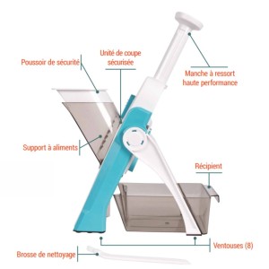 éléments mandoline à piston Durandal