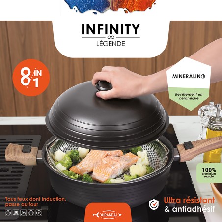 Poêle en céramique multifonction INFINITY Légende 8-en-1