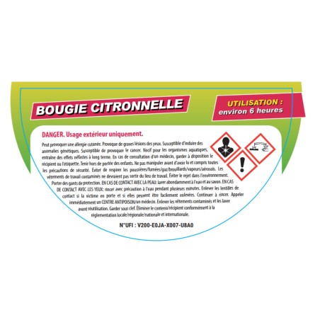 bougie citronnelle danger