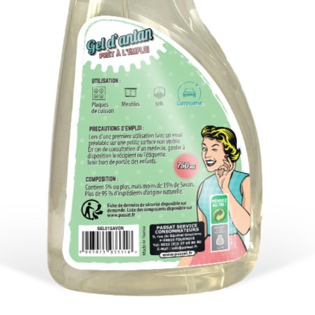Attention gel d'antan savon noir