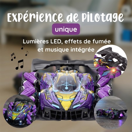 voiture radiocommandée lumineuse et sonore