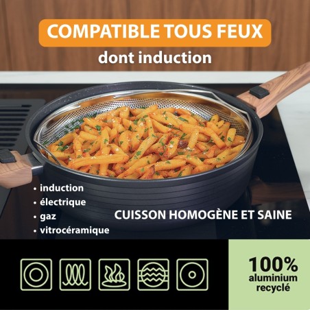 poêle multifonction infinity compatible tous feux dont induction