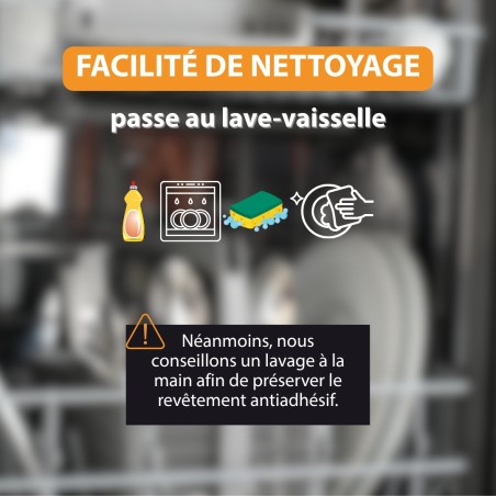 poêle multifonction infinity facile à nettoyer