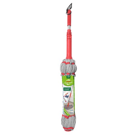 balai magic twist mop liseré vert replié