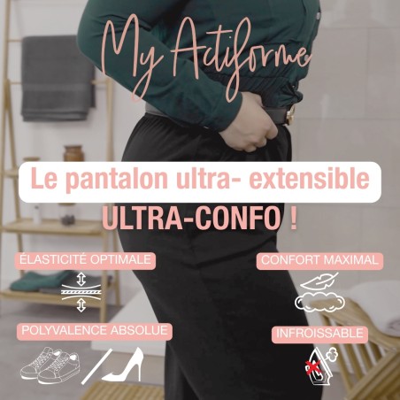 pantalon noir ultra confortable